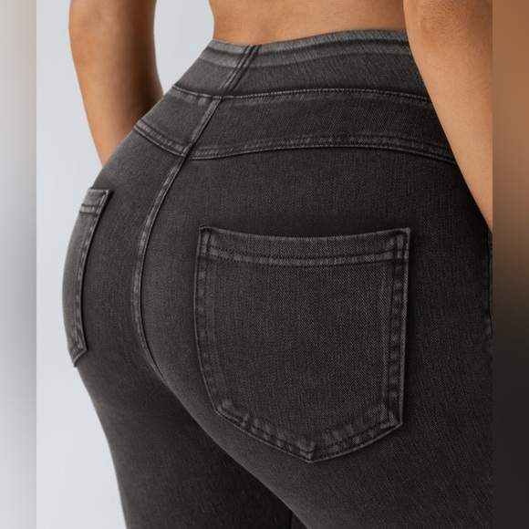 HalaraMagic™ High Waisted Stretchy Knit Denim Casual Leggings Full Length medium - Picture 4 of 5